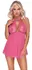 Cottelli Lingerie Babydoll Pink S/M - Lace & Powernet Set