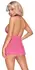 Cottelli Lingerie Babydoll Pink S/M - Lace & Powernet Set