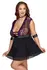 Cottelli Bondage Plus Babydoll Set 4XL, Lace & Mesh, Choker & Cuffs