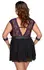 Cottelli Bondage Plus Babydoll Set 3XL Lilac Lace & Accessories