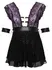 Cottelli Bondage Plus Babydoll Set 3XL Lilac Lace & Accessories