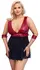 Cottelli Bondage Plus Babydoll Red 3XL Adjustable Straps & Powernet