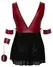 Cottelli Bondage Plus Babydoll Red 3XL Adjustable Straps & Powernet