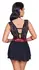 Cottelli Bondage Babydoll L Black/Red Lace Powernet Adjustable Set