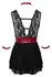 Cottelli Bondage Babydoll S with Removable Restraint System, Black/Red