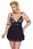 Cottelli Bondage Babydoll Set 4XL with Choker & Arm Loops, Black