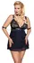 Cottelli Bondage Babydoll 3XL with Choker, Arm Loops & Lace Details