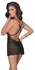 Cottelli LINGERIE Babydoll Ring L Transparent Lace Powernet Set