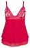Cottelli Collection Babydoll Red 2XL - Elegant Lace, Adjustable Straps