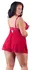 Cottelli Collection Babydoll Red L - Elegant Lace & Powernet Dress