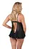 Cottelli Collection Babydoll Ruffles Black Lace Plus Size 2XL