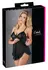 Cottelli Collection Babydoll Ruffles Black XL Adjustable Lace Hem