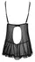Cottelli Collection Babydoll S Black Adjustable Lace Hem