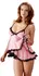 Cottelli Collection Babydoll Pink M - Lace-Trimmed Nightwear Set