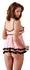 Cottelli Collection Babydoll Pink M - Lace-Trimmed Nightwear Set