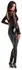 Noir Handmade Jumpsuit Flock Print M Powerwetlook & Velvet Tulle Black