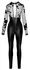 Noir Handmade Jumpsuit Flock Print M Powerwetlook & Velvet Tulle Black