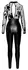 Noir Handmade Jumpsuit Flock Print M Powerwetlook & Velvet Tulle Black