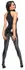 Noir Handmade Rhine Powerwetlook Jumpsuit XL with Rhinestones, Black