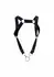 DNGEON Straight Back Harness Adjustable Microfiber Black