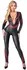 Cottelli PARTY Jumpsuit Black-Red S - Matt Effect, Chain Detail
