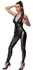 Cottelli PARTY Jumpsuit Lacing Black Matte Look, Size L