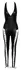 Cottelli PARTY Jumpsuit Black Matte Lacing M - Stretch Halterneck Suit