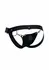 DNGEON Snap Jockstrap Black Faux Leather Chain-Link Front L/XL