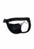 DNGEON Snap Jockstrap Black Faux Leather Chain-Link Front L/XL