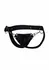 DNGEON Snap Jockstrap Black Faux Leather Chain-Link Front L/XL