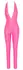 Cottelli Party Jumpsuit Neon Pink L - Shiny Halterneck Bodysuit