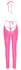 Cottelli Party Jumpsuit Neon Pink L - Shiny Halterneck Bodysuit