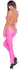 Cottelli PARTY Jumpsuit Neon Pink M - Shiny Halterneck Bodysuit