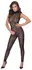 Cottelli Lingerie Lace Jumpsuit M - Soft Transparent One-Piece with 2-Way Zip