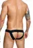 DNGEON Jockstrap with Metal Studs and Wide Hip Straps Black