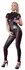 Cottelli Collection Jumpsuit Black Wet Look Powernet M Zip Design