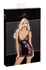 Noir Handmade Powerwetlook Mini Dress with Lace XL Black