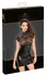 Noir Handmade Lace Dress M - Black Powerwetlook & Lace Design