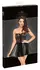Noir Handmade Dress S - Lace & Powerwetlook Strapless Corset Style