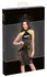 Noir Dress XL Matte Powerwetlook & Velvet Flocked Mesh Knee-Length