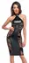 Noir Handmade Knee-Length Halterneck Dress Powerwetlook S