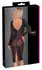 Cottelli PARTY Powernet Knee-Length Dress Black S with Chains