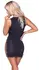 Cottelli Collection Dress M Black with Adjustable Silver Lacing