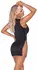Cottelli Collection Dress M Black with Adjustable Silver Lacing
