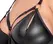 Cottelli Bondage Plus 4XL Matte Black Dress & Adjustable Cuffs Set