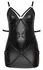 Cottelli Bondage Plus 4XL Matte Black Dress & Adjustable Cuffs Set