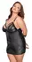Cottelli Bondage Plus Dress XL Matte Black with Handcuffs Set