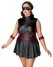 Cottelli Bondage Plus Dress XL - Black Matte, Adjustable Arm Cuffs, Mask
