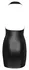 Cottelli PARTY Silver Mini Dress S - Shiny, Backless, Rhinestone Accent