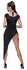 Cottelli Party Dress Model XL Asymmetrical Ruffles Black